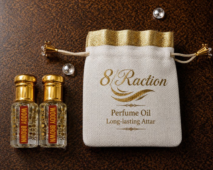 Woody Brown Attar Oil 6ml+6ml=12ml