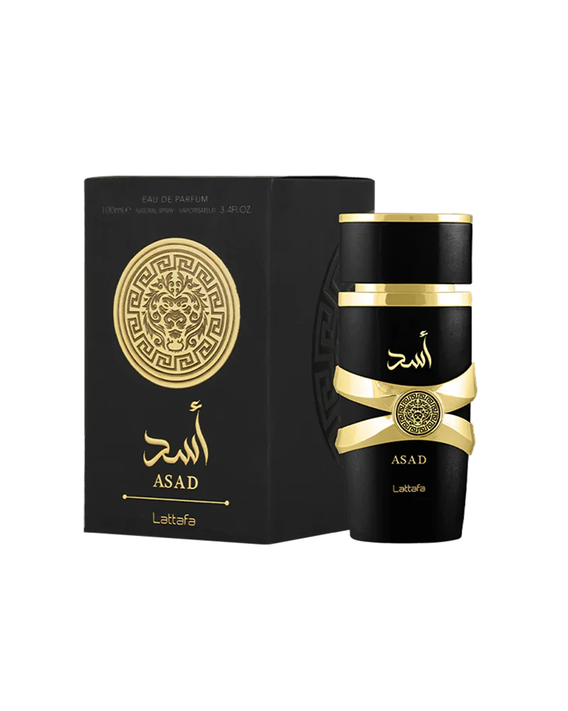 LATTAFA  ASAD BLACK MAN EDP PARFUM (100ML)